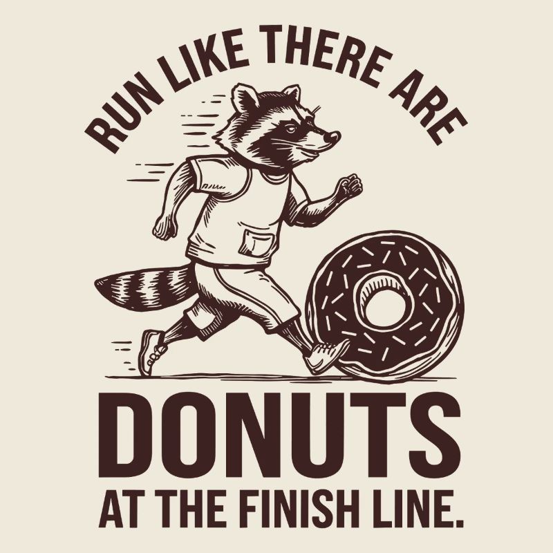 Courez comme un marathonien lorsque vous avez des beignets à la ligne d’arrivée