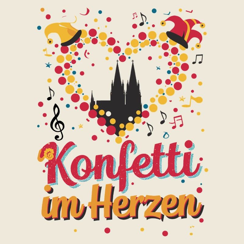 Köln Konfetti Im Herzen Karneval Herz Kölner Köln