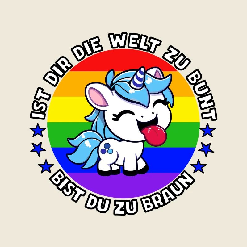 Licorne cool avec dicton