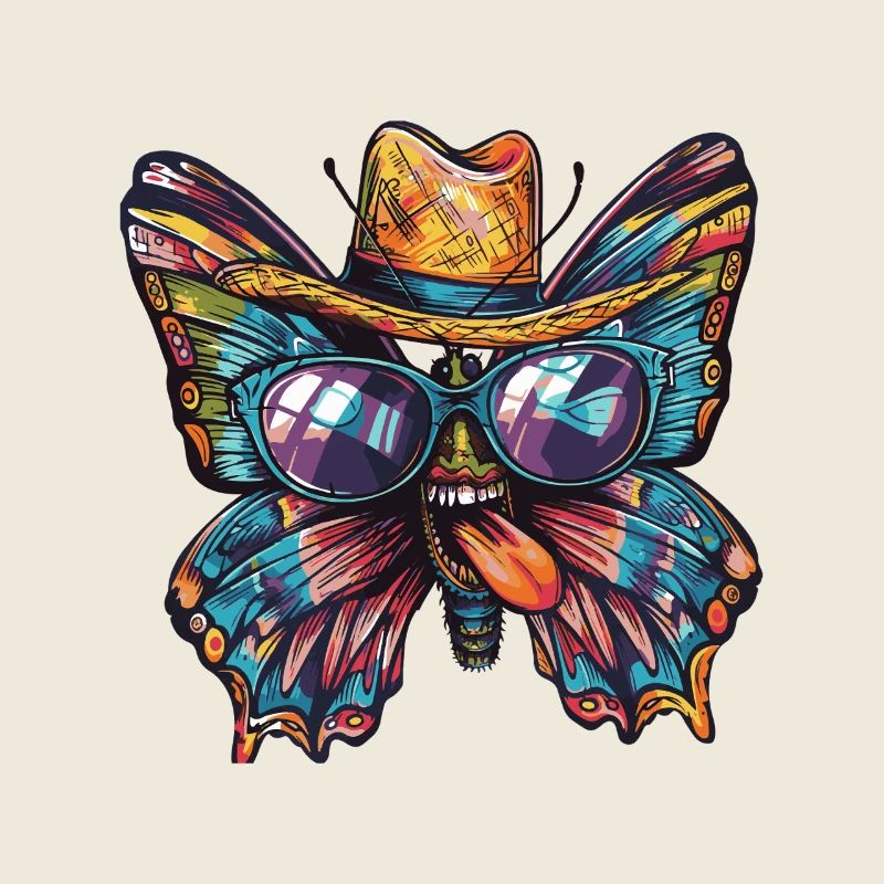 Papillon Drôle Sombrero