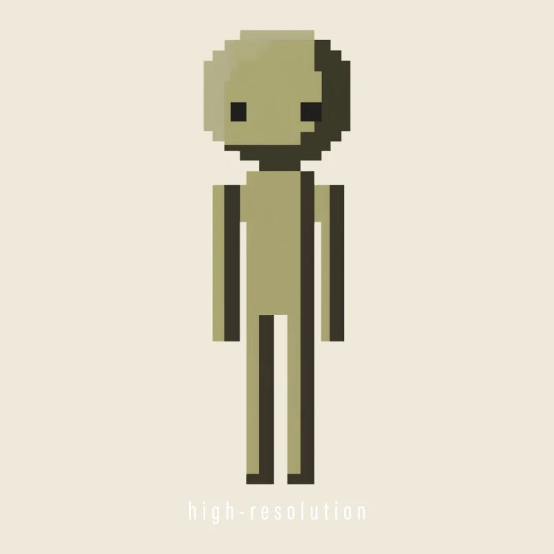 High Resolution Funny Pixel Art Male Gift