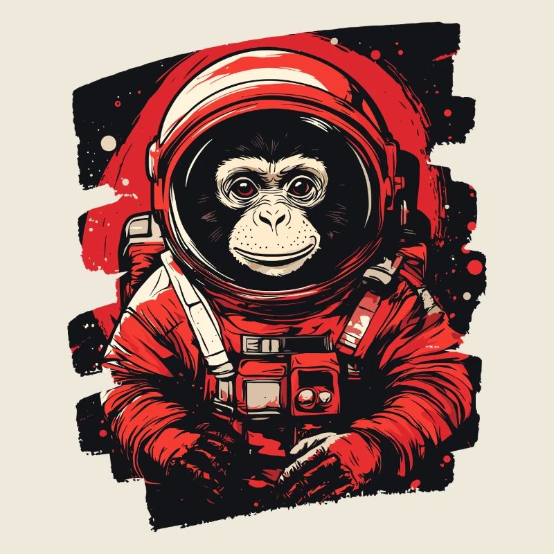 Affe Astronaut