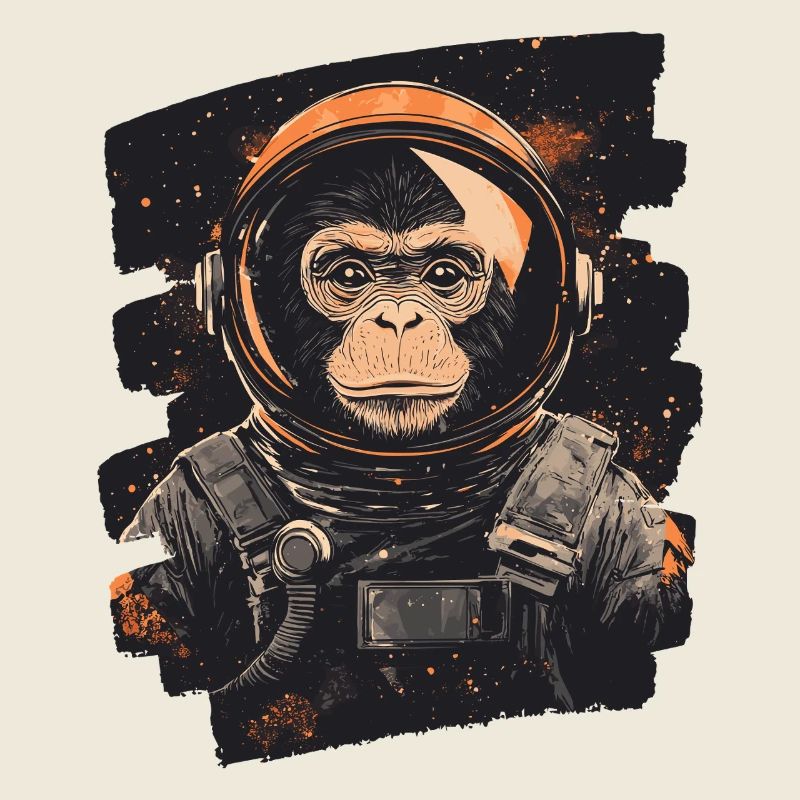 Affe Astronaut