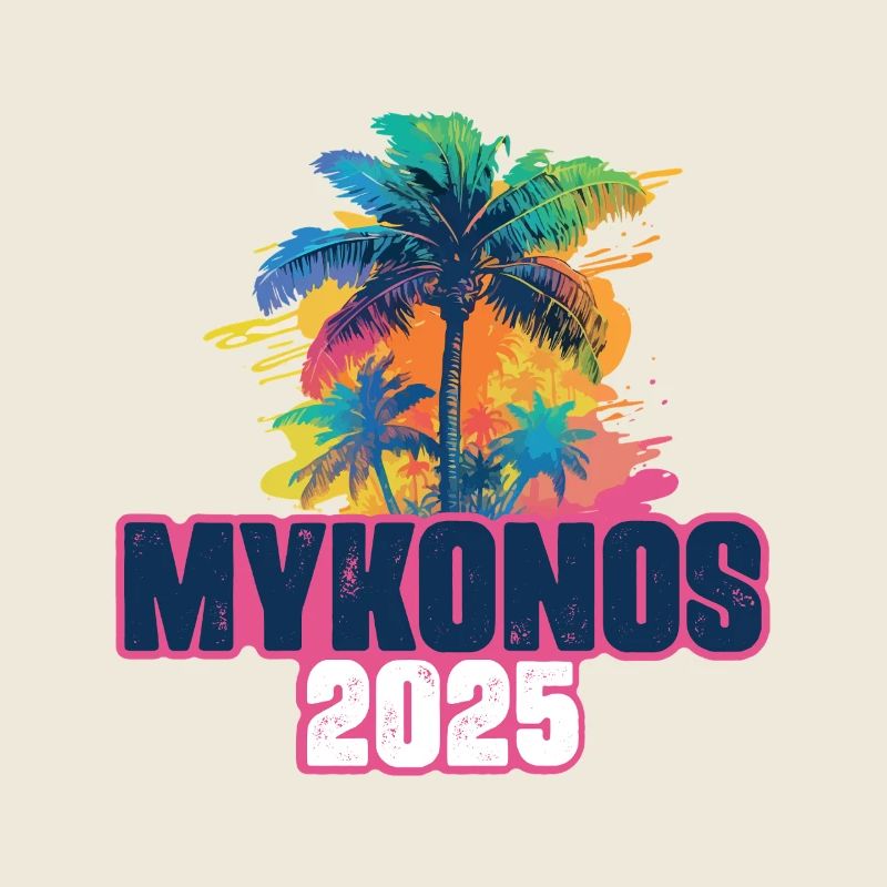Mykonos 2025 Holiday Palm Trees