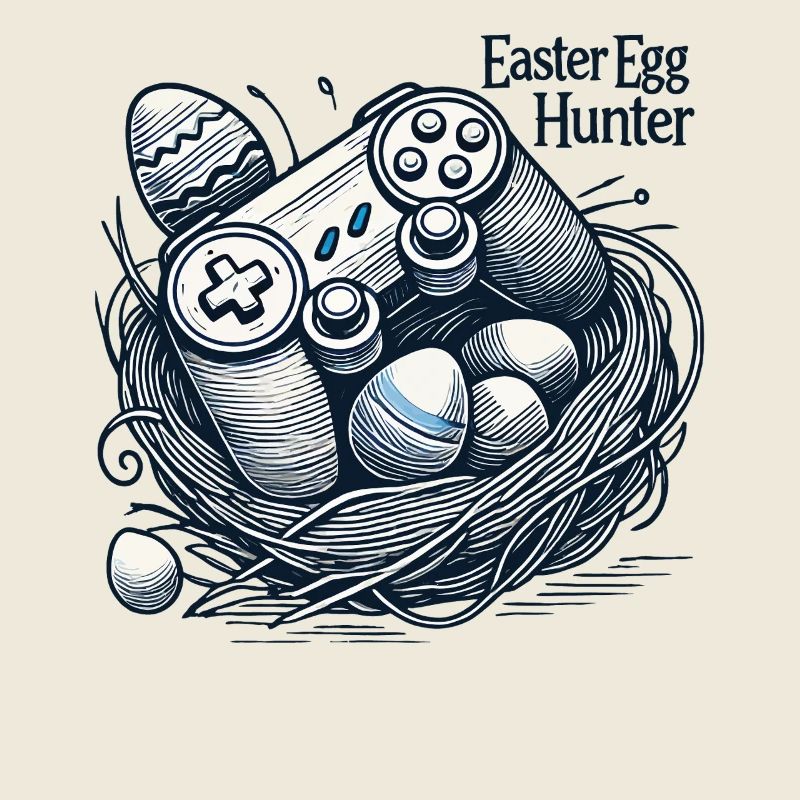 Conception de la manette de jeu Easter Egg Hunter