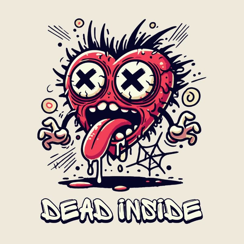 Dead Inside – Dead from Inside PopArt Heart Horror