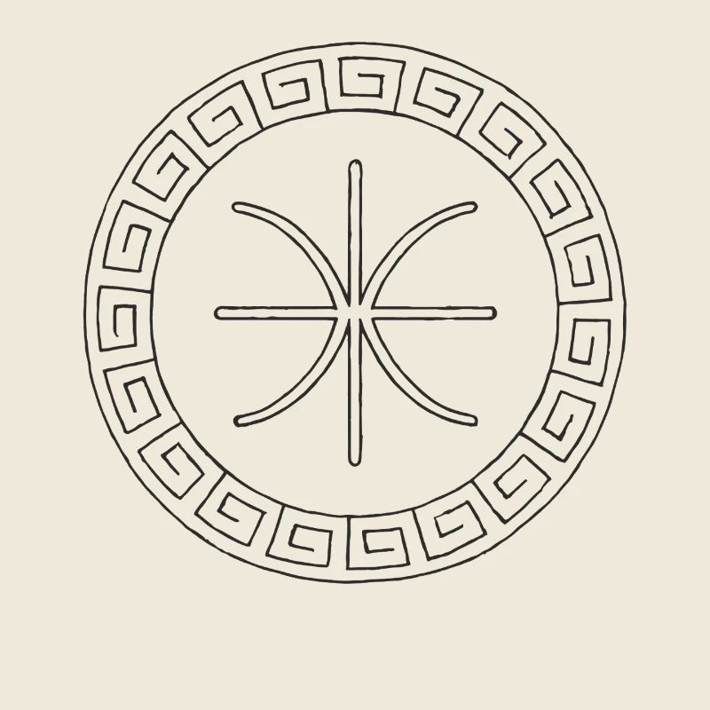Symbole Epsilon Delphes | Emblème de la Grèce antique