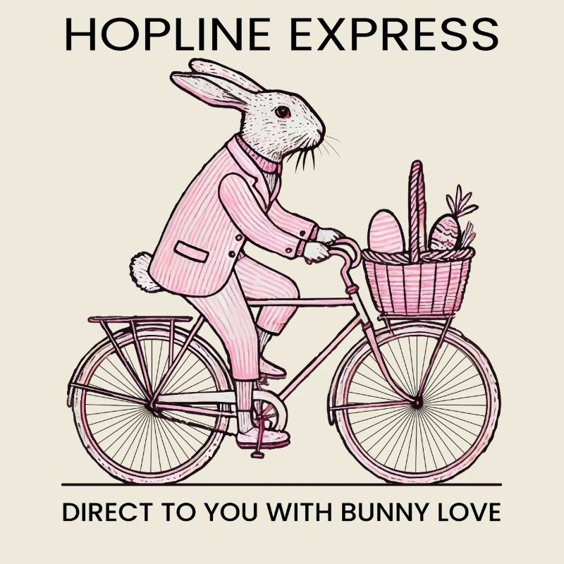 Easter HOPLINE EXPRESS Retro Bunny