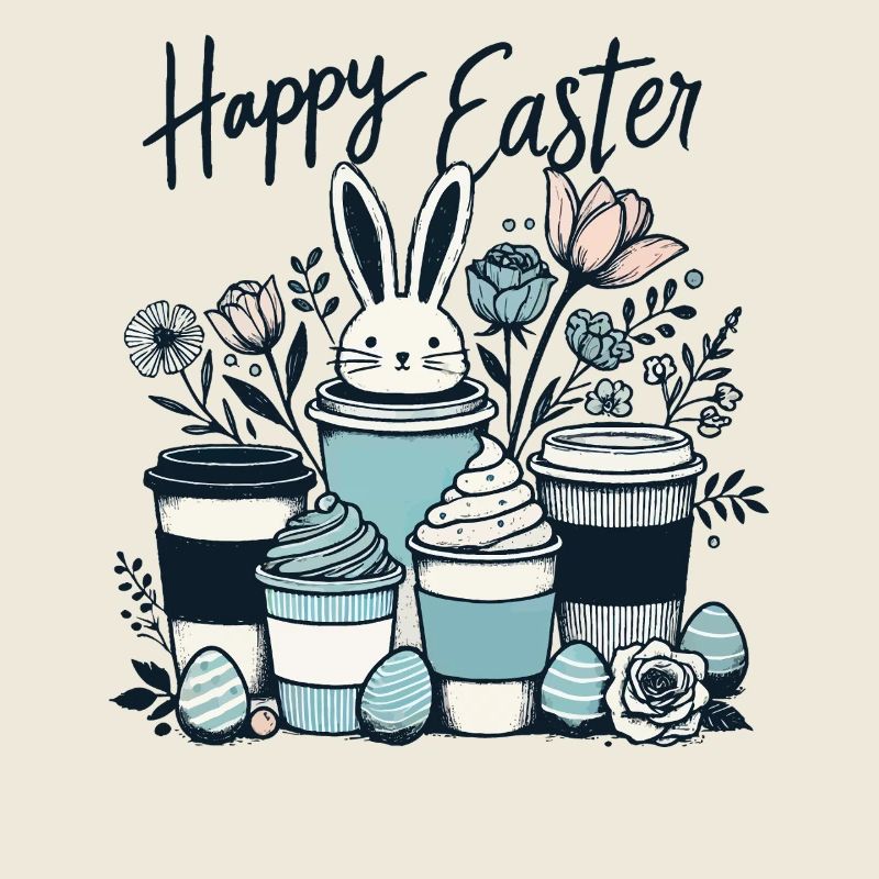 Easter Coffee Lovers Easter Bunny Coffee