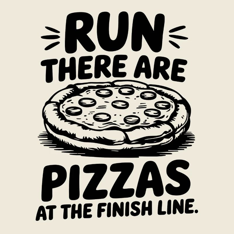 Run, pizza at the finish for marathon runners