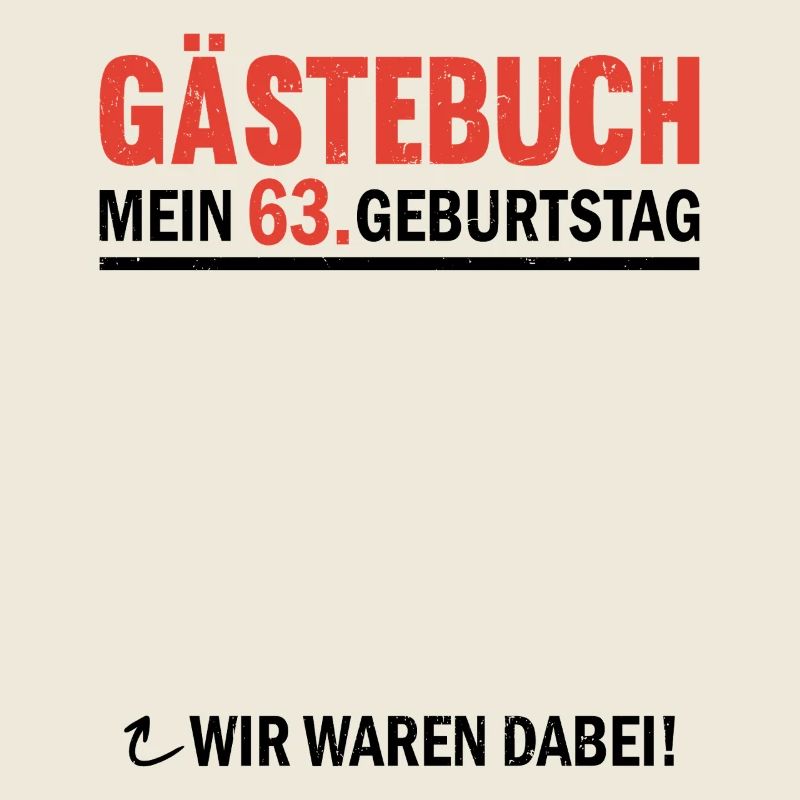 Gästebuch 63 Geburtstag Wir Waren Dabei