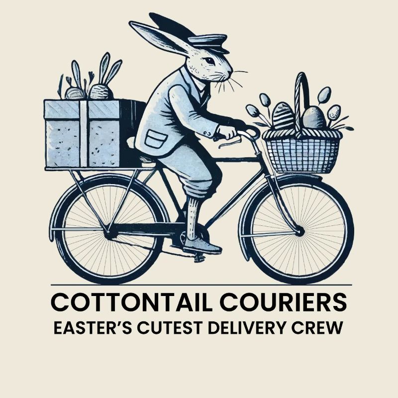 Courriers à queue de coton de Pâques Style rétro vintage