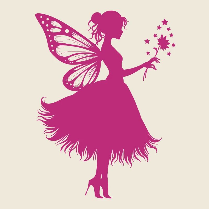 Zauberhafte Fee mit Blume