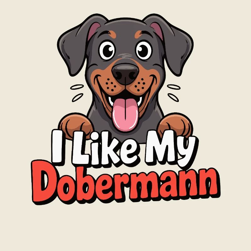 J’aime mon chien Doberman Love