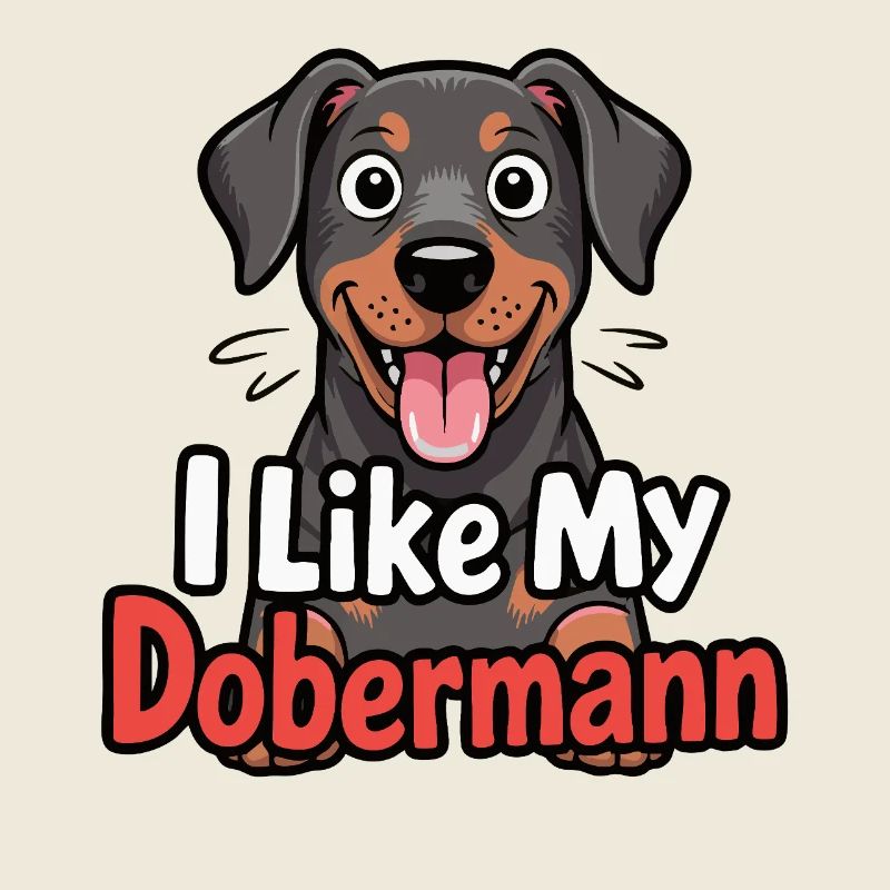 J’aime mon chien Doberman Love