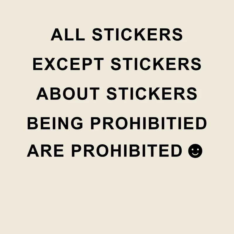Aufkleber Lustiges Statement Design Stickers Drôle