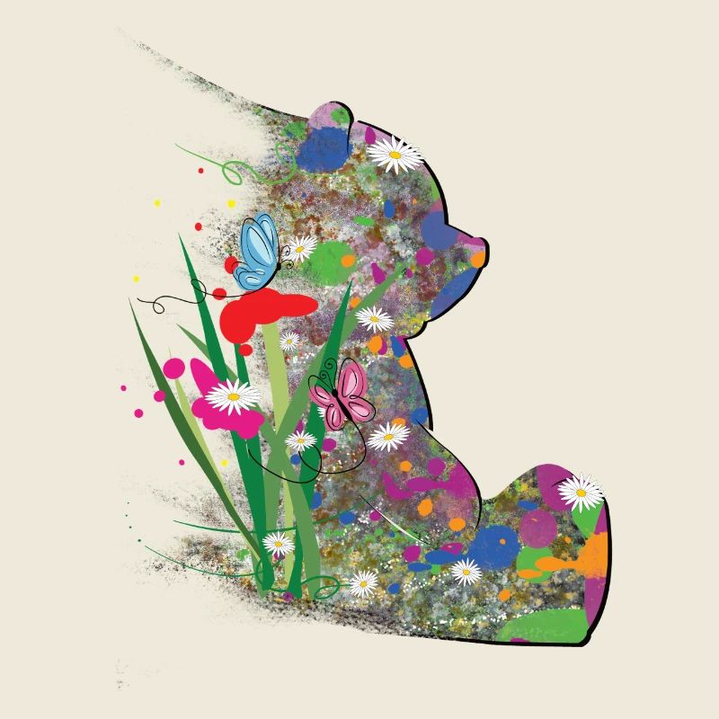 Ours, Été, Abstrait, Papillon
