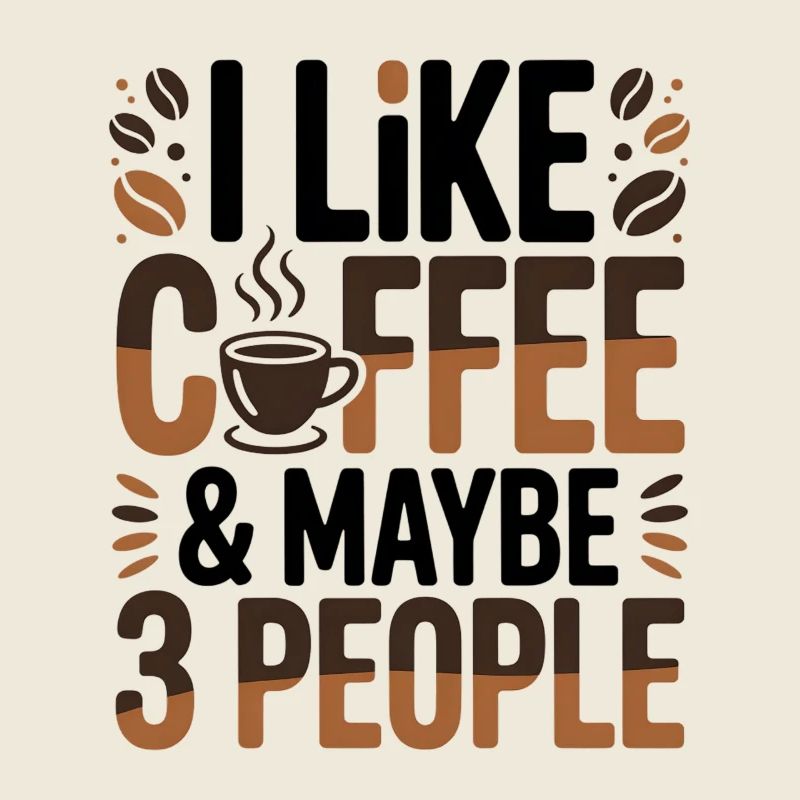Kaffee Introvertierter Spruch Coffee