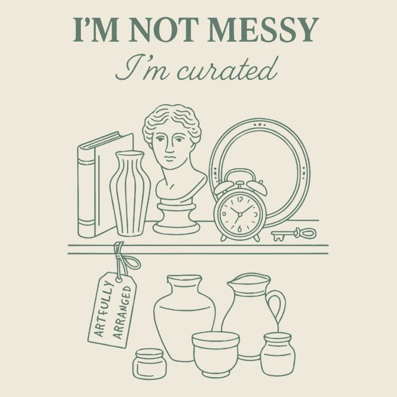 I'm Not Messy I'm Curated Antique Collector