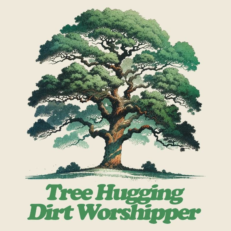 Baumumarmender Dreckflüsterer T-Shirt Design