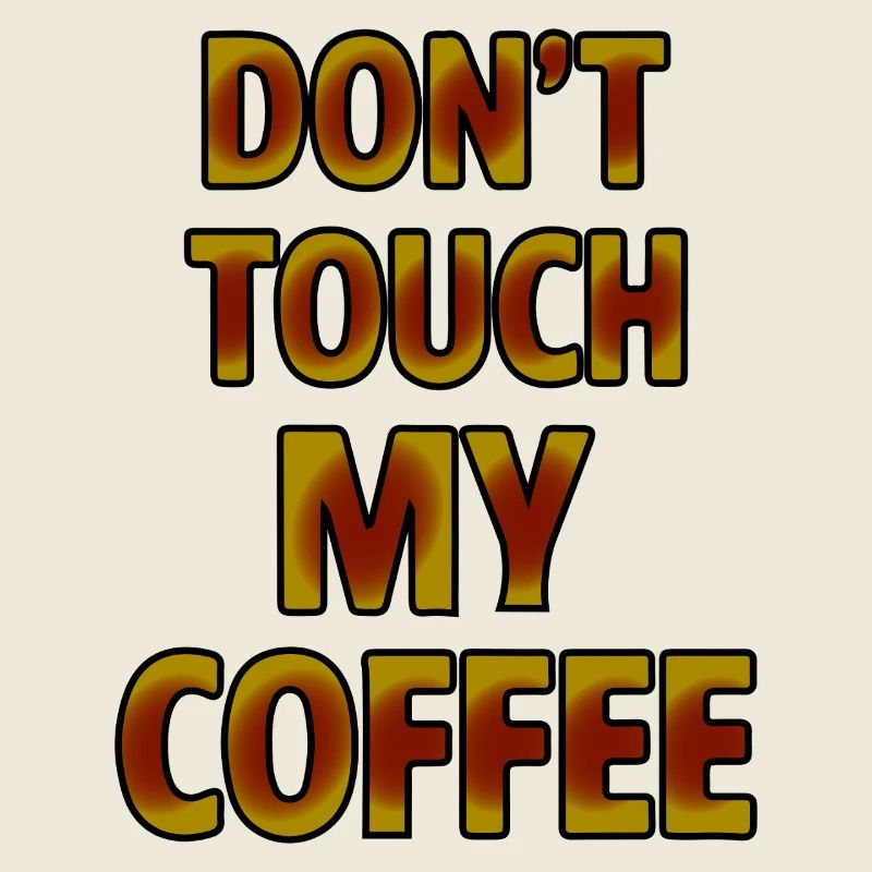 Bold Coffee Warning Graphic