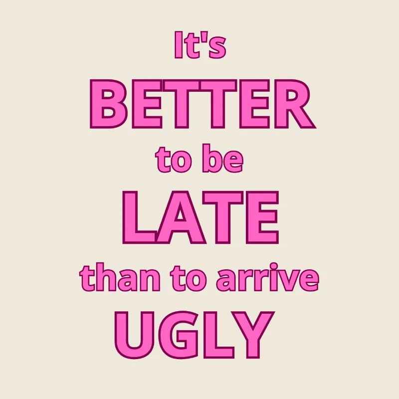 Citation de texte rose gras pour déclaration de mode