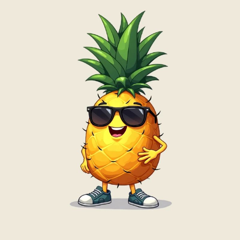 Sunglasses Pineapple Fun Motif