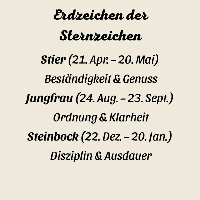 Erdzeichen_der_Sternzeichen