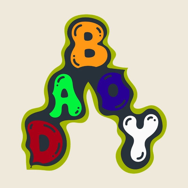 Colourful Alphabet Bubble Design