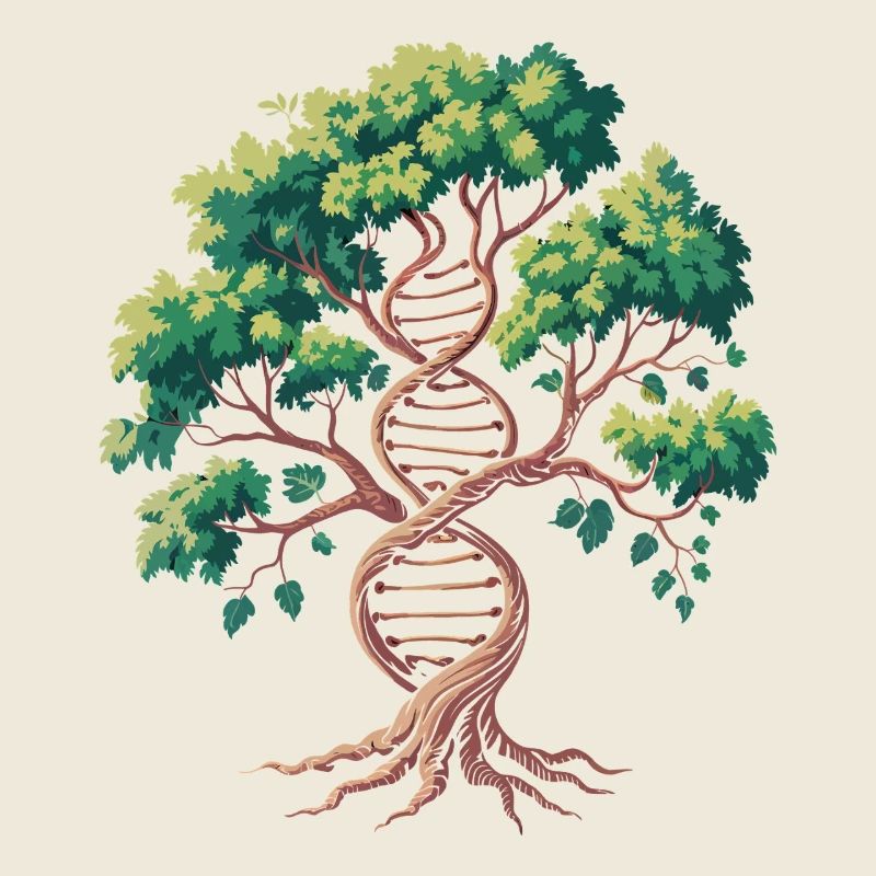 Lebensbaum DNA Verschmelzung