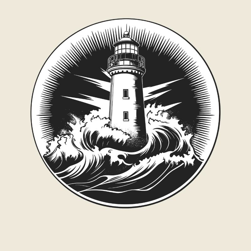 Lighthouse in the storm