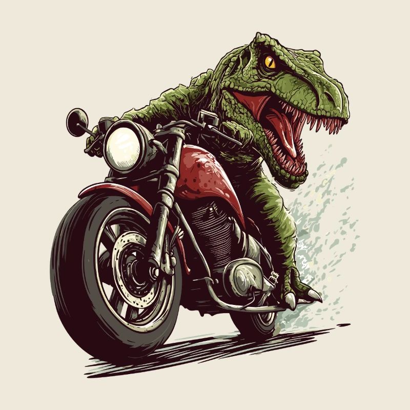 Crocodile sur la moto Action Design