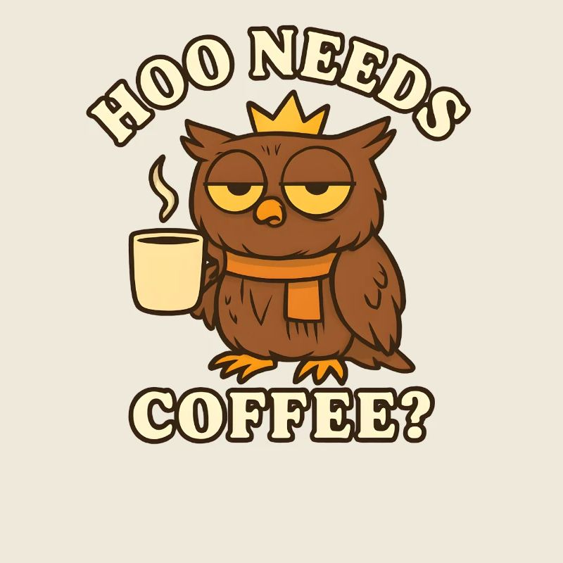  Hoo Needs Coffee? – Lustige Eule