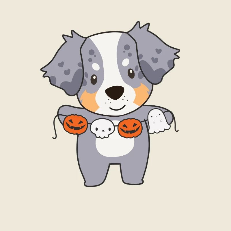 Australian Shepherd Happy Halloween Hunde Kostüm