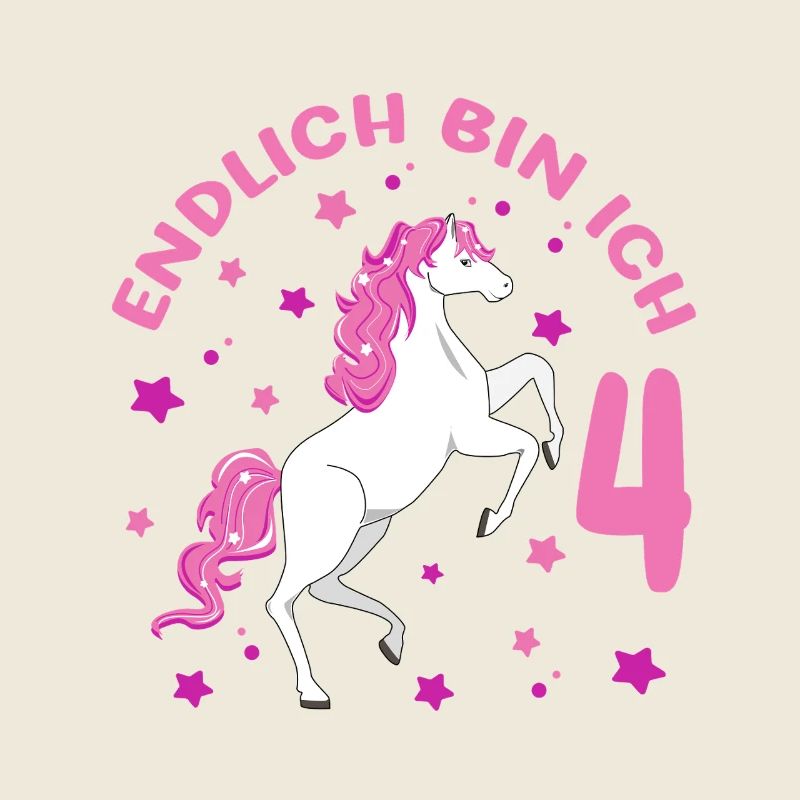 4 Jahre alt Pferd Endlich Bin Ich 4 Mädchen 4.