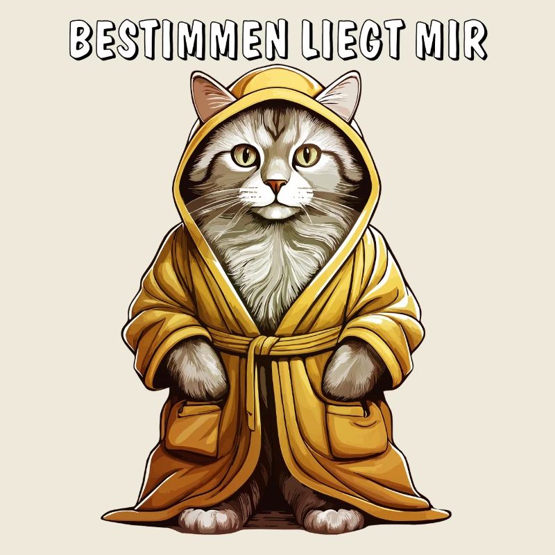 CAT BATHROBE DETERMINING IS MY KEY