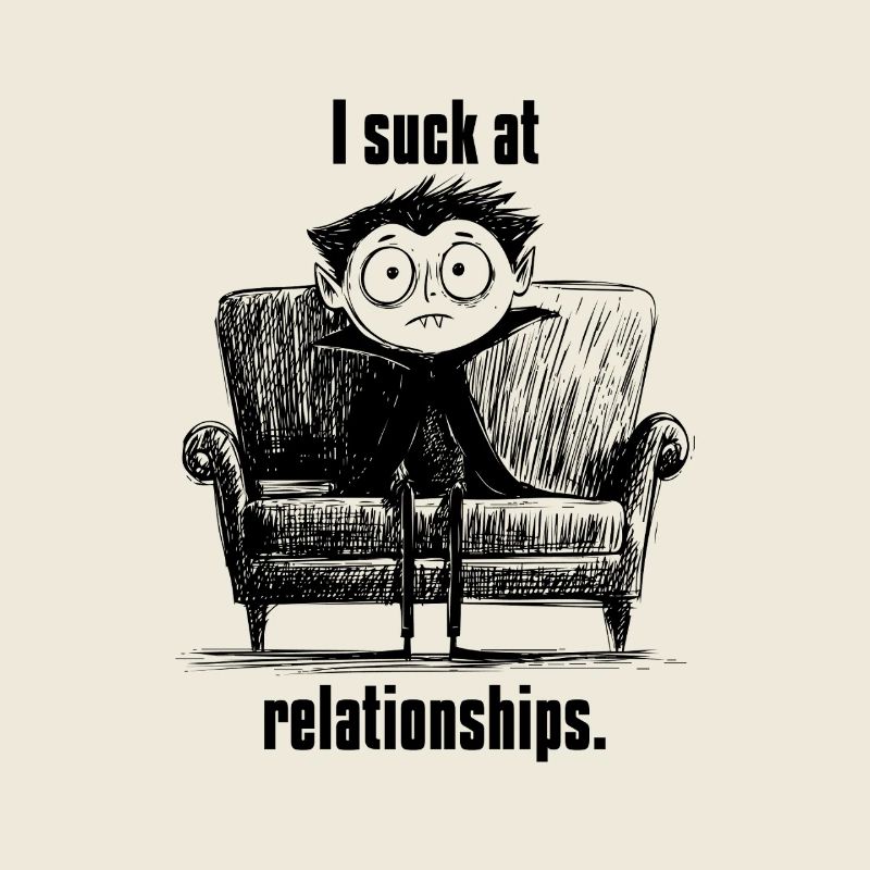 I Suck at Relationships | Funny Vampire Pun