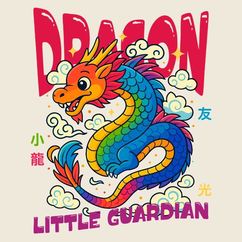 Regenbogen Drache - Kleiner Wächter