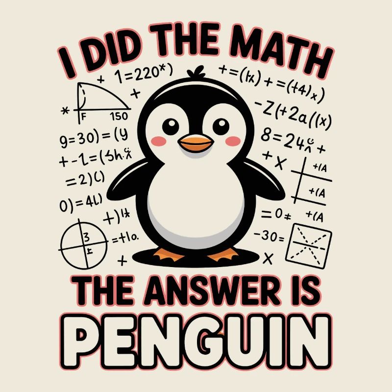 I Did The Math The Answer Is Penguin