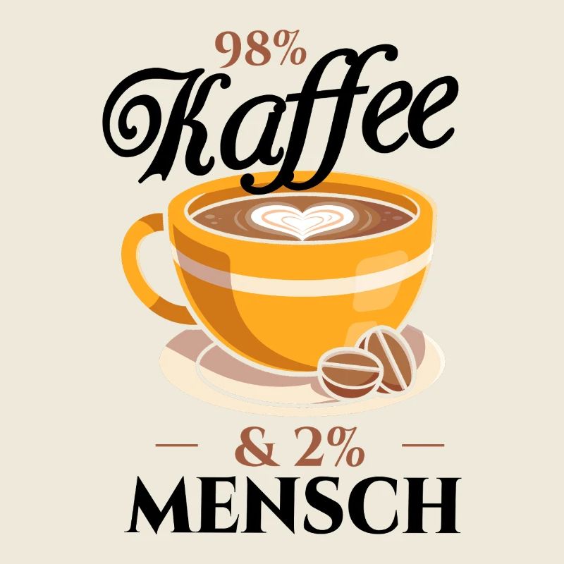 98% Coffee, 2% Human - Coffee Lovers Office