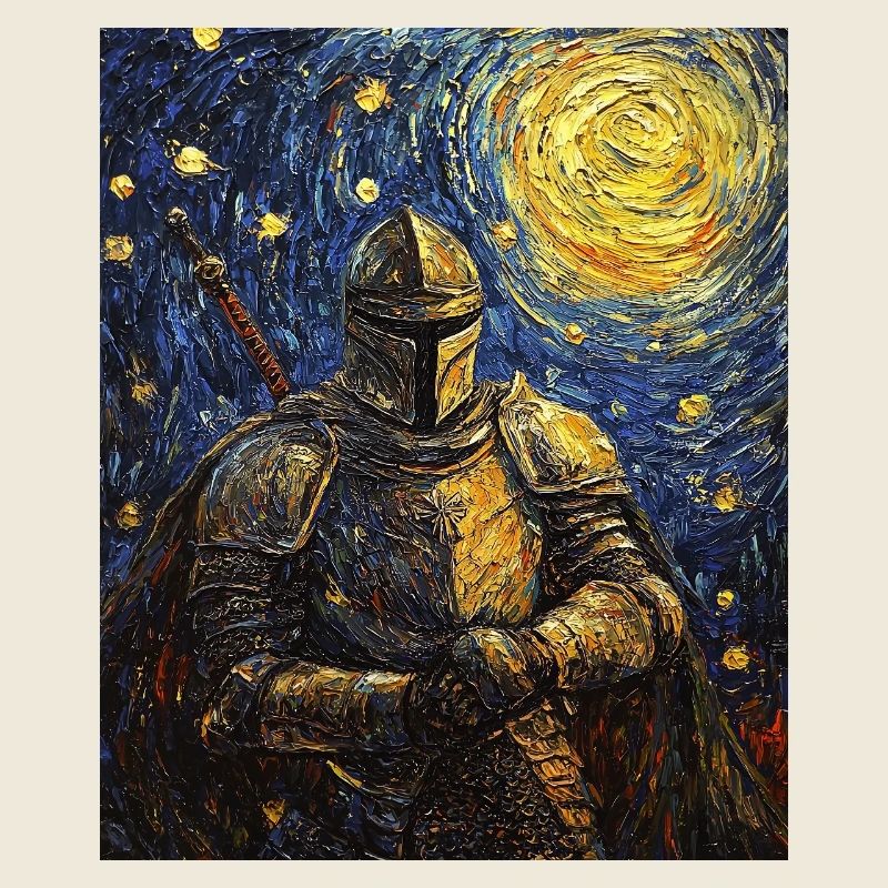 Ritter Van Gogh Style Starry Night