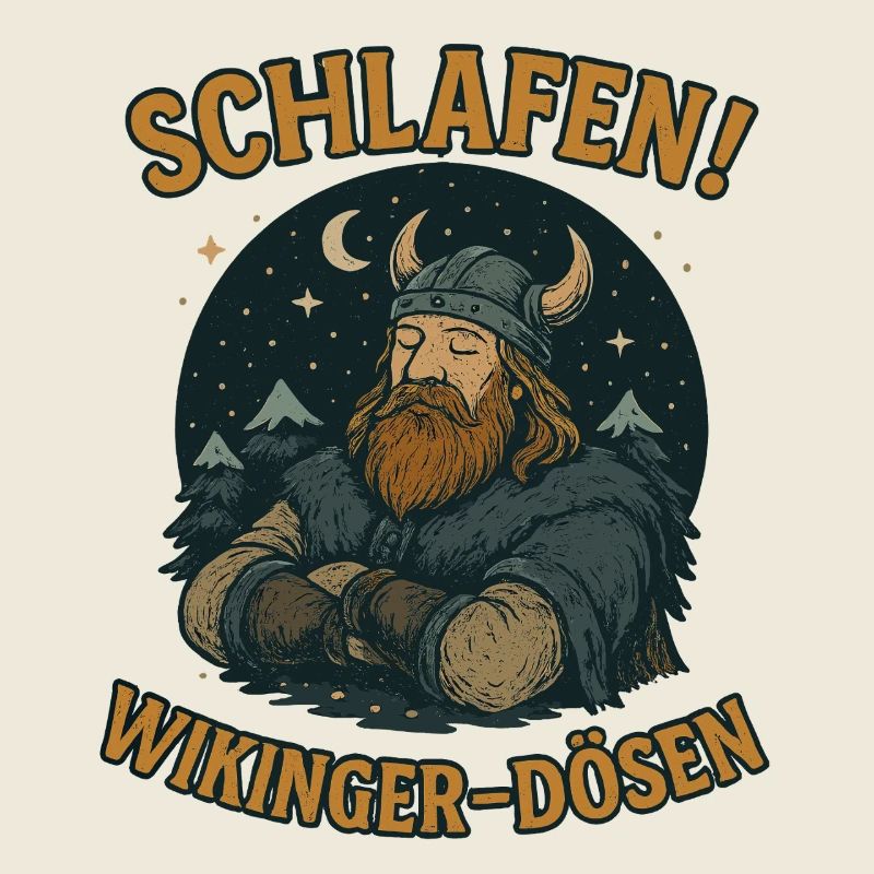 Schlafen! Wikinger Dösen Schlafshirt 