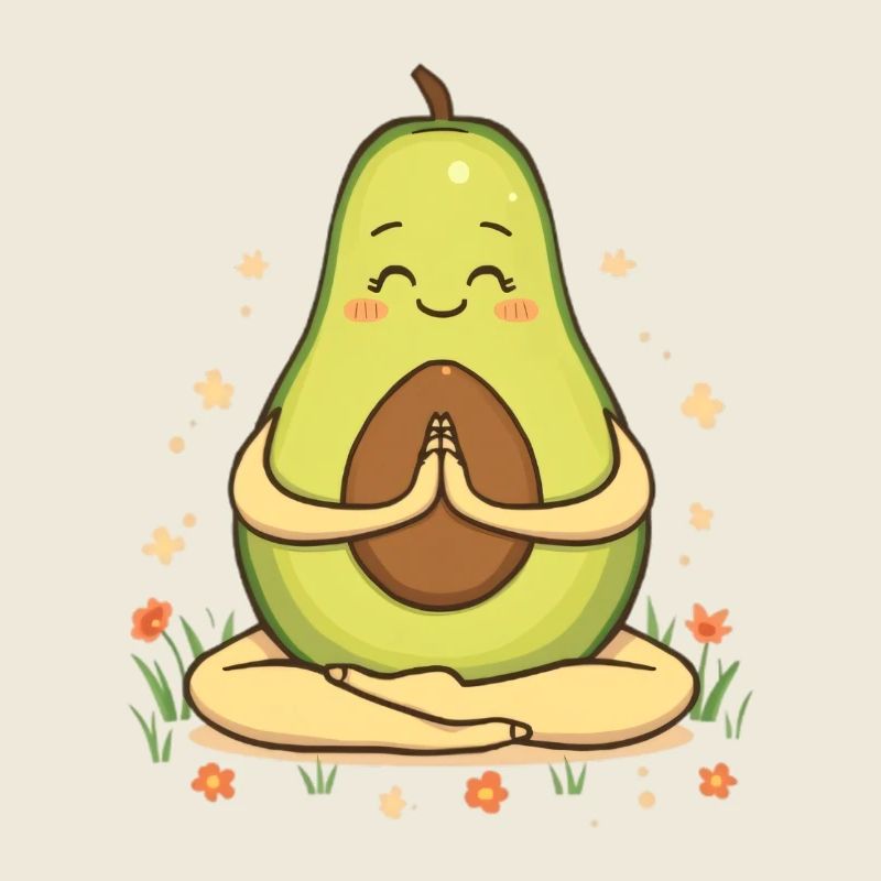 Figurine de méditation à l’avocat