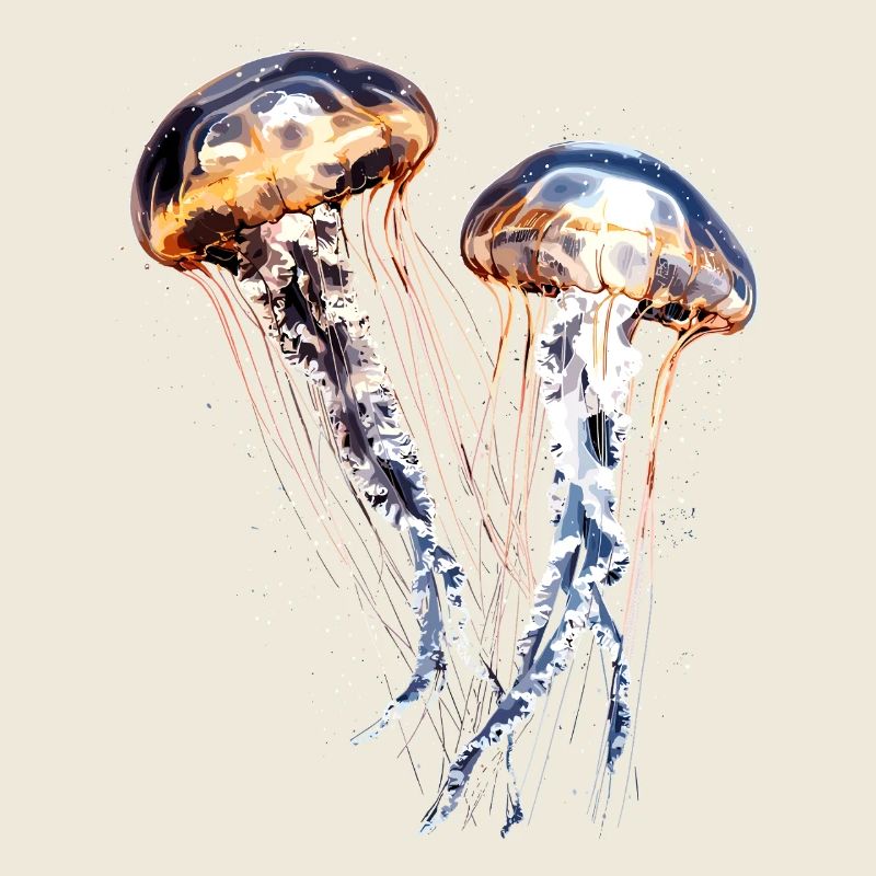 Méduse Méduse de feu Méduse Méduse mignonne