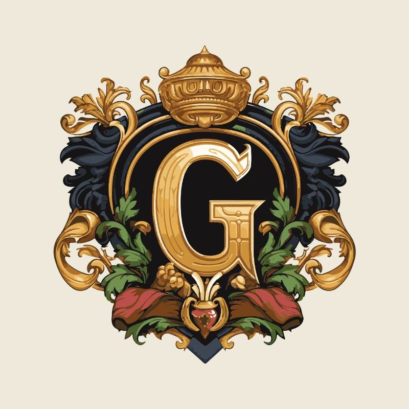 G Buchstabe Name Krone