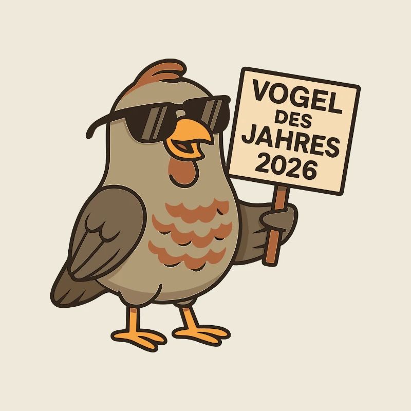 Cool Partridge – Oiseau de l’année 2026 avec bouclier