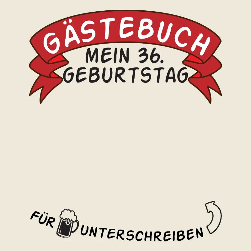 Gästebuch Mein 36. Geburtstag Geschenkidee