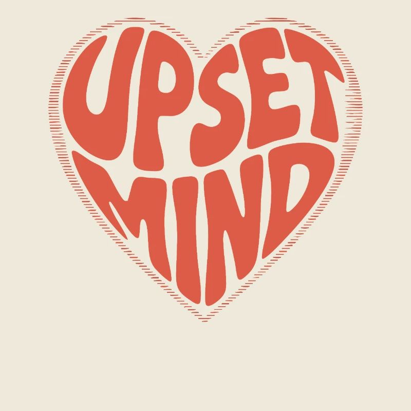 Upset Mind – Retro Heart Design