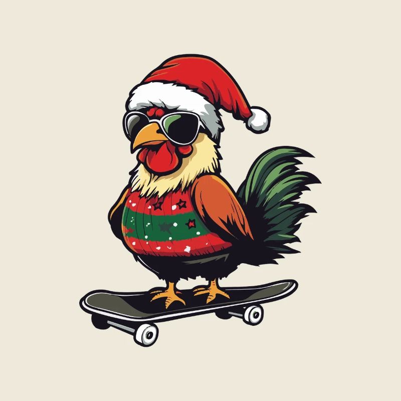 Rooster Christmas Funny