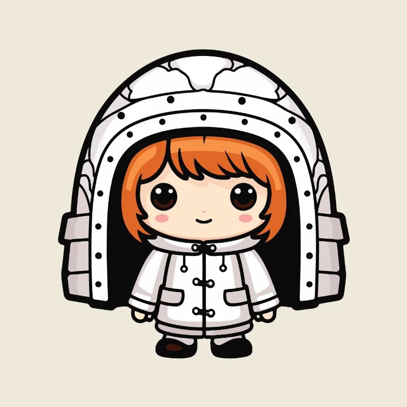 Winter Eskimo Igloo Comic